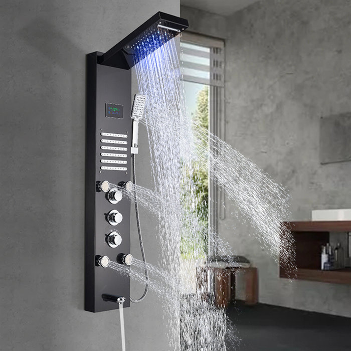 Senlesen 43.7'' Shower Panel with Fixed Shower Head Wayfair